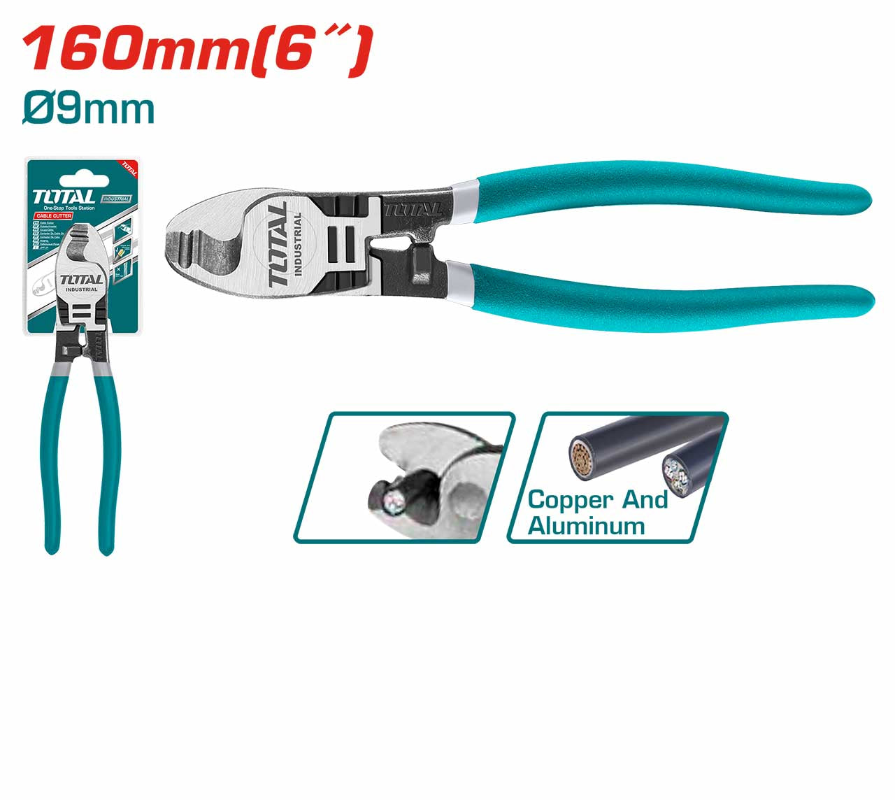 مقص كابل 6 بوصة توتال - THT11561