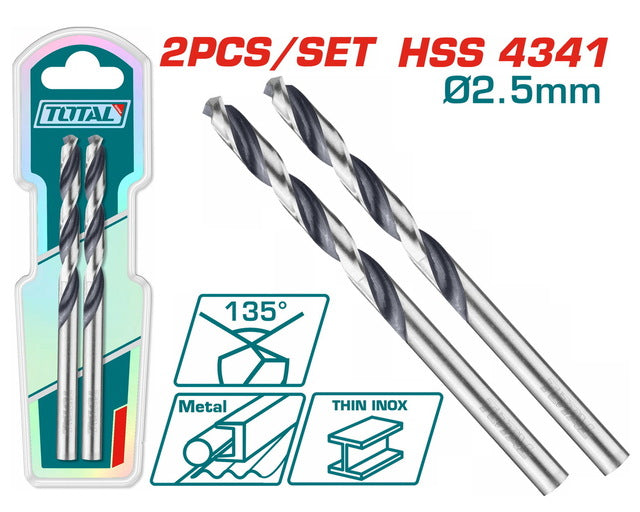 طقم 2 بنطة 2.5 مم توتال - TAC1200254