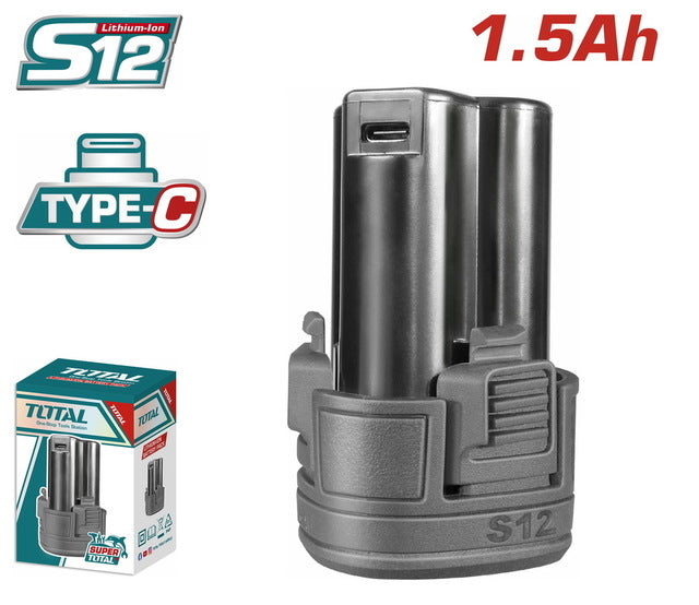 بطارية 12 فولت 1.5 أمبير TYPE-C توتال - TBLI12153
