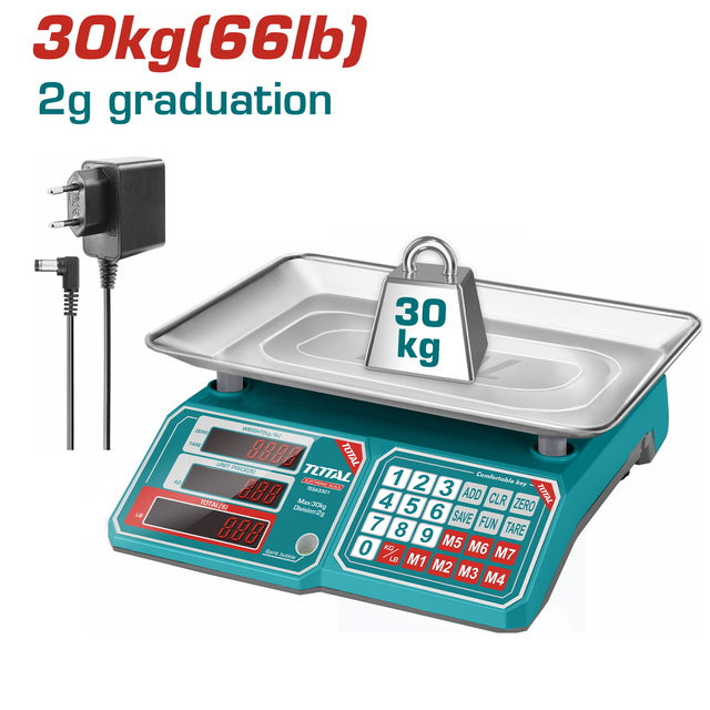ميزان ديجيتال 30 كجم توتال - TESA3301