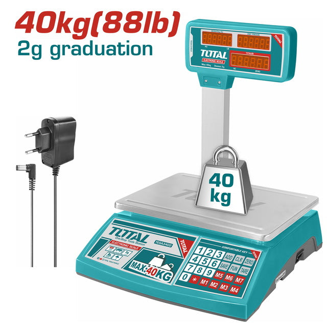 ميزان ديجيتال 40 كجم توتال - TESA3402