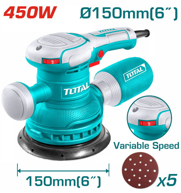 صنفرة دائرية 450 وات 6 بوصة توتال - TF2061506