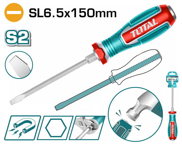 مفك دق عادة SL6.5 طول 150 مم توتال - TGTSL6150