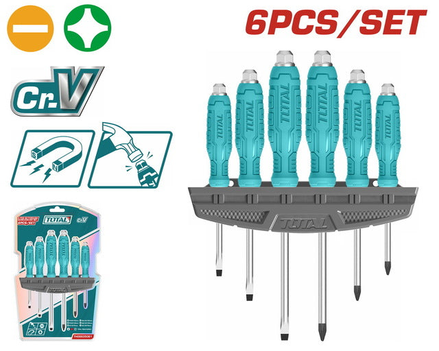 طقم مفك دق 6 قطع توتال - THGSS35061