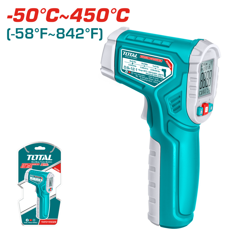 مسدس قياس حرارة c ~ 450 c‏ 50 توتال - THIT0155028