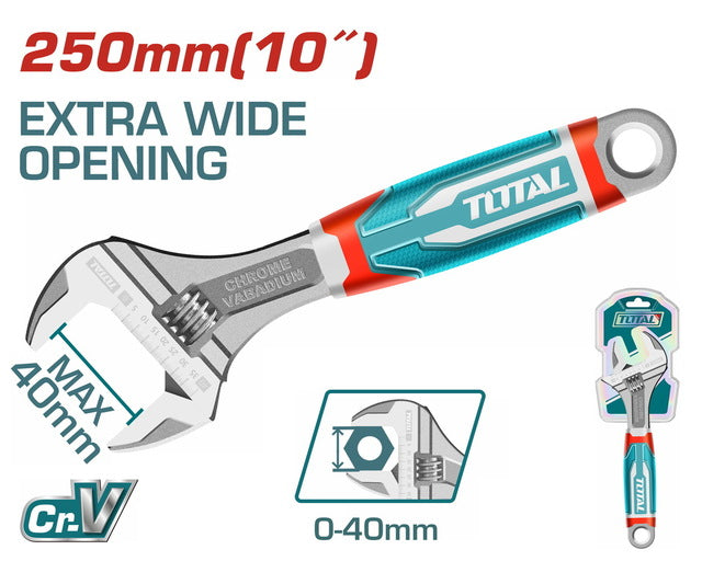 مفتاح فرنساوي 10 بوصة معزول توتال - THT101106