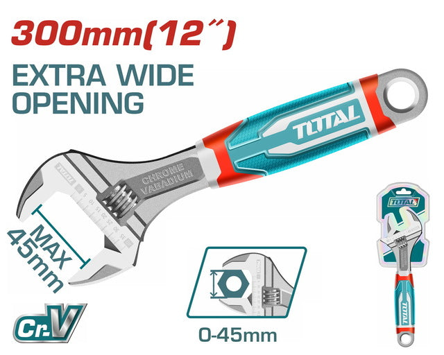 مفتاح فرنساوي 12 بوصة معزول توتال - THT101126