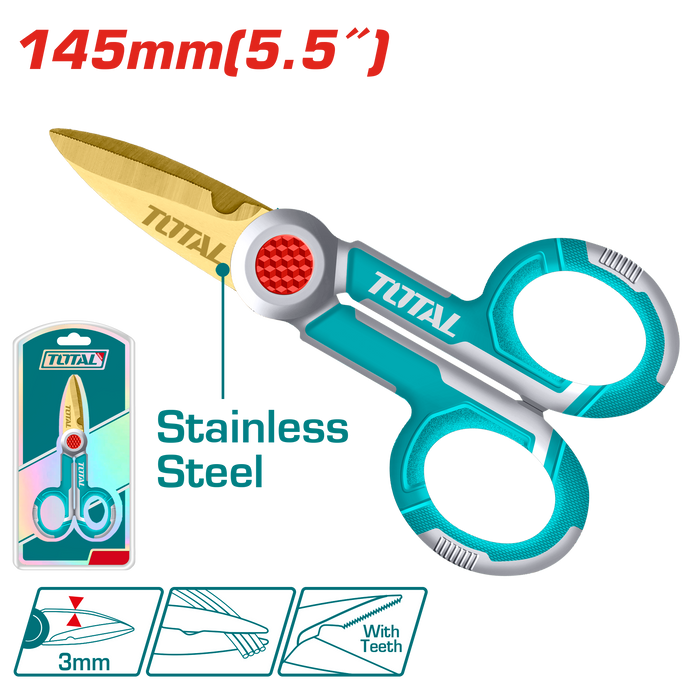 مقص جوانات 5.5 بوصة توتال - THT1155871