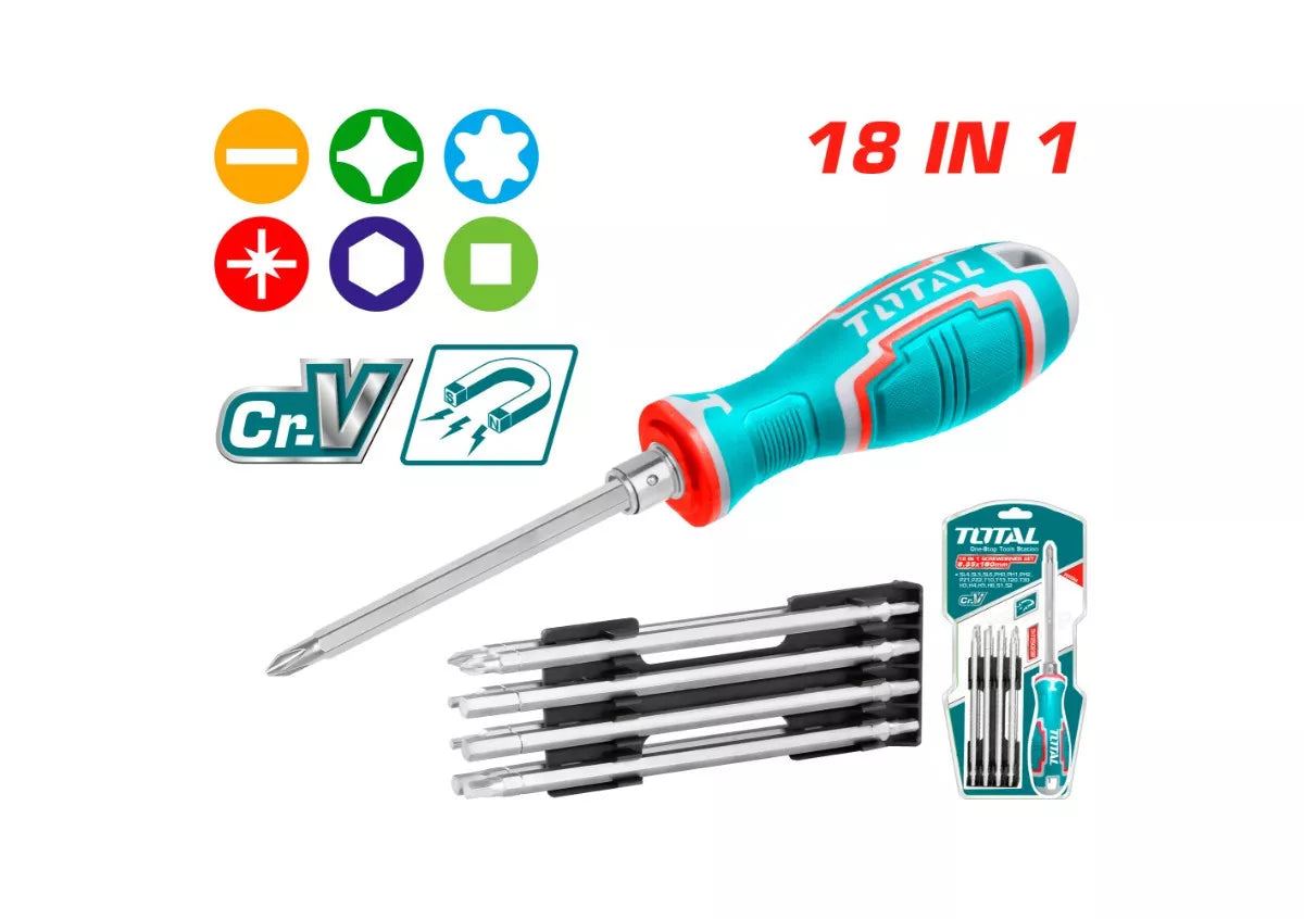 1 * 18 مفك قلاب توتال - THT250236