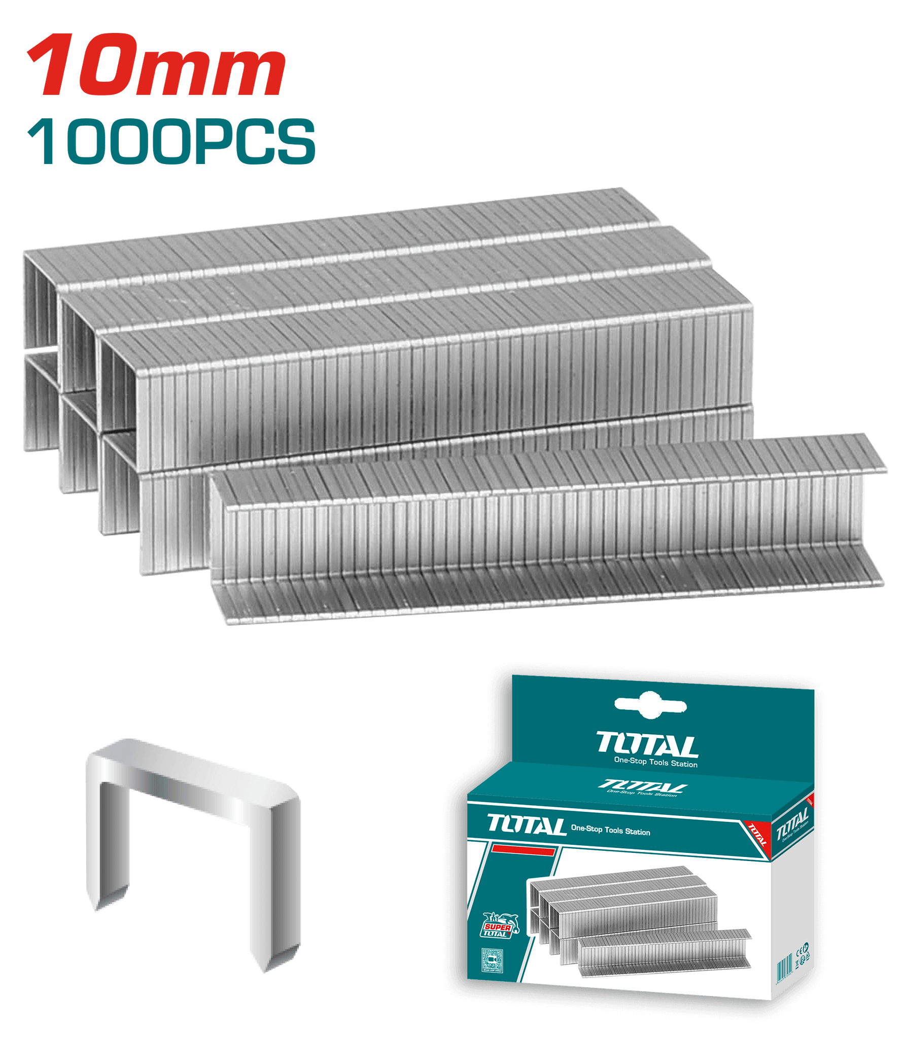 علبة دبابيس 1 سم عدد 1000 دبوس توتال - THT39102