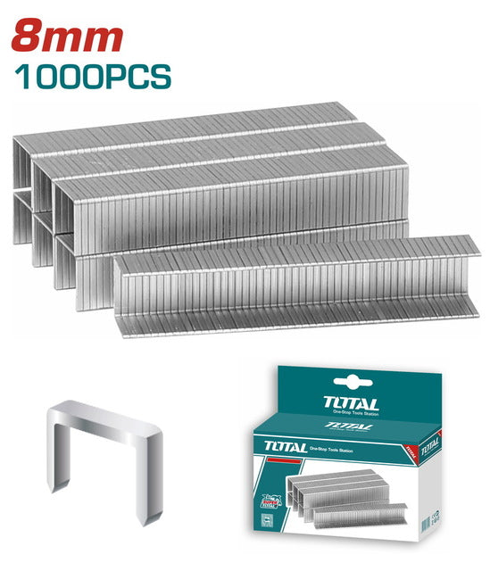علبة دبوس 8 مم عدد 1000(دباسة 3*1) توتال - THT3982