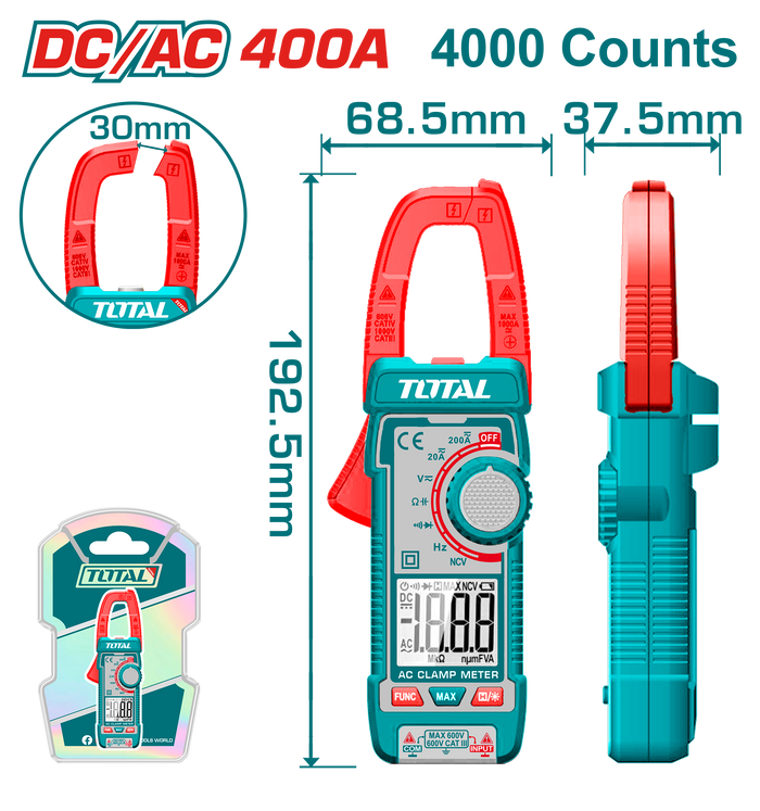 بنسة أمبير 400 أمبير AC\DC توتال - TMT762002