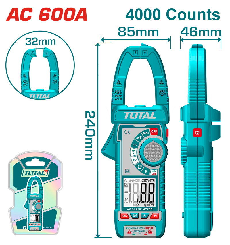 بنسة أمبير 600 أمبير AC توتال - TMT766001