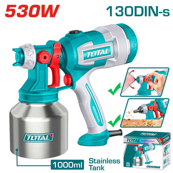 مسدس رش دوكو 530 وات علبة معدن توتال - TT45061