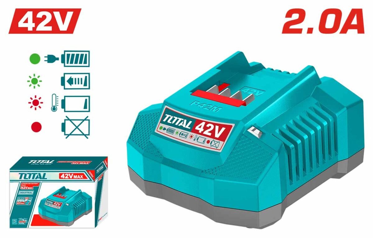 TFCLI42021 شاحن بطارية توتال 42 فولت - TFCLI42021 - Image 1