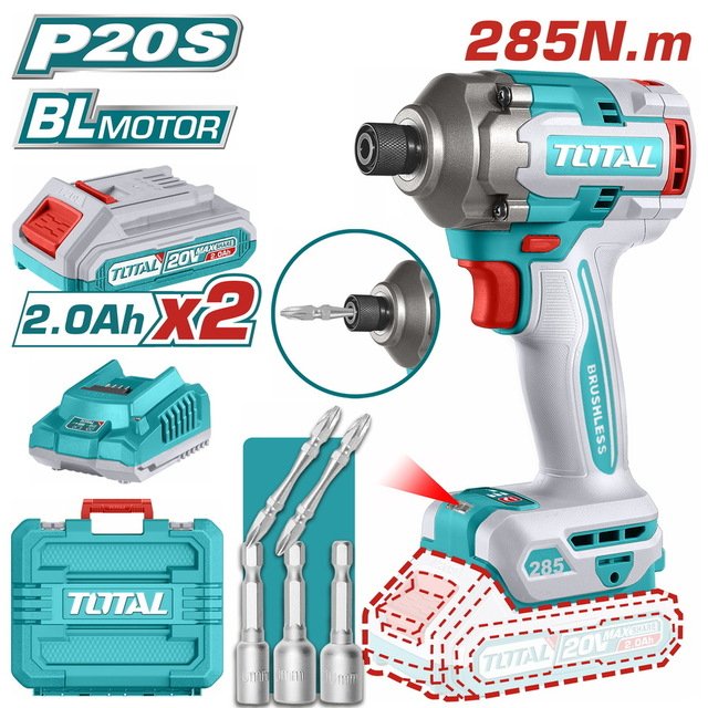 TIRLI2028 دريل توتال امباكت 285 نيوتن ربع بوصة - TIRLI2028 - Image 1