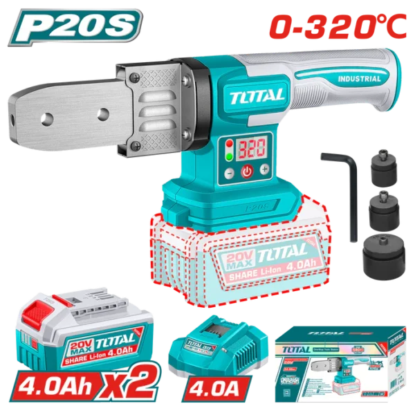ماكينة لحام بولي توتال 320 درجة 20 فولت 4 امبير - TWTLI20182