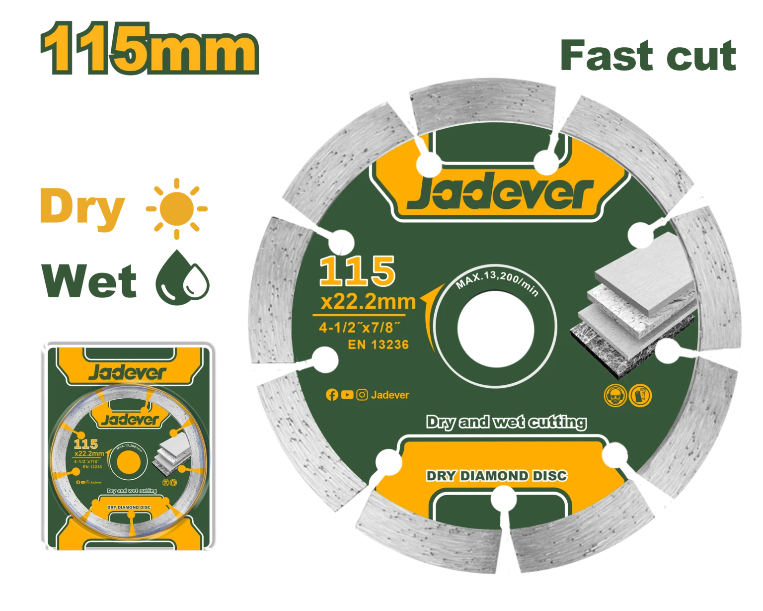 JDDC1K02 ألماظة 4.5" مفتوحة حرف T - JDDC1K02 - Image 1