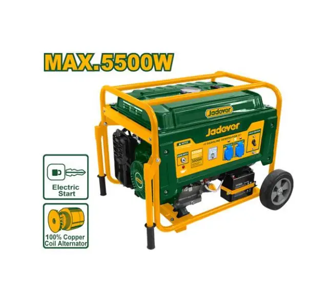 JDGEAA086 مولد كهرباء بنزين / مارش 5.5 - 5 كيلو + عجل - JDGEAA086 - Image 1