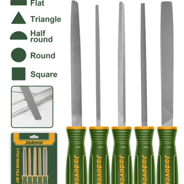 طقم مبارد حدادي 5 قطع مقاس 8" - JDSF2405