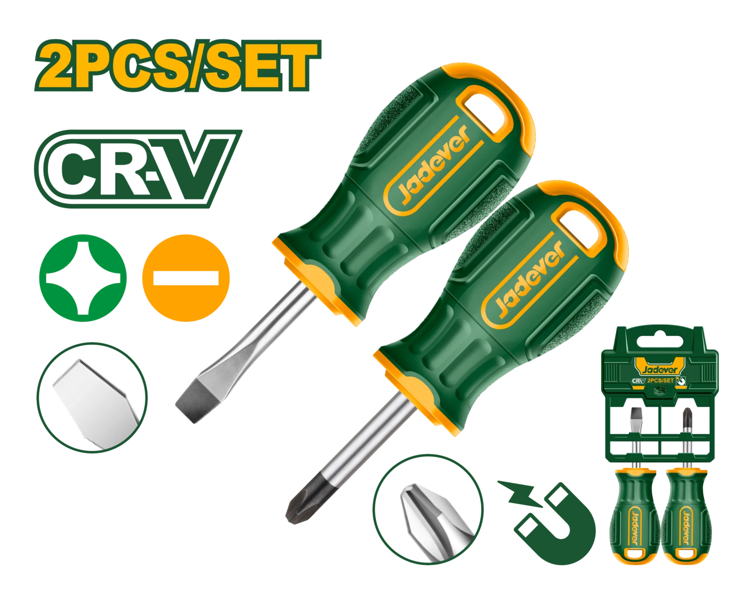 JDSS1202 طقم مفكات كربيراتير 2 قPH2*38mmSL6.5*38mm - JDSS1202 - Image 1