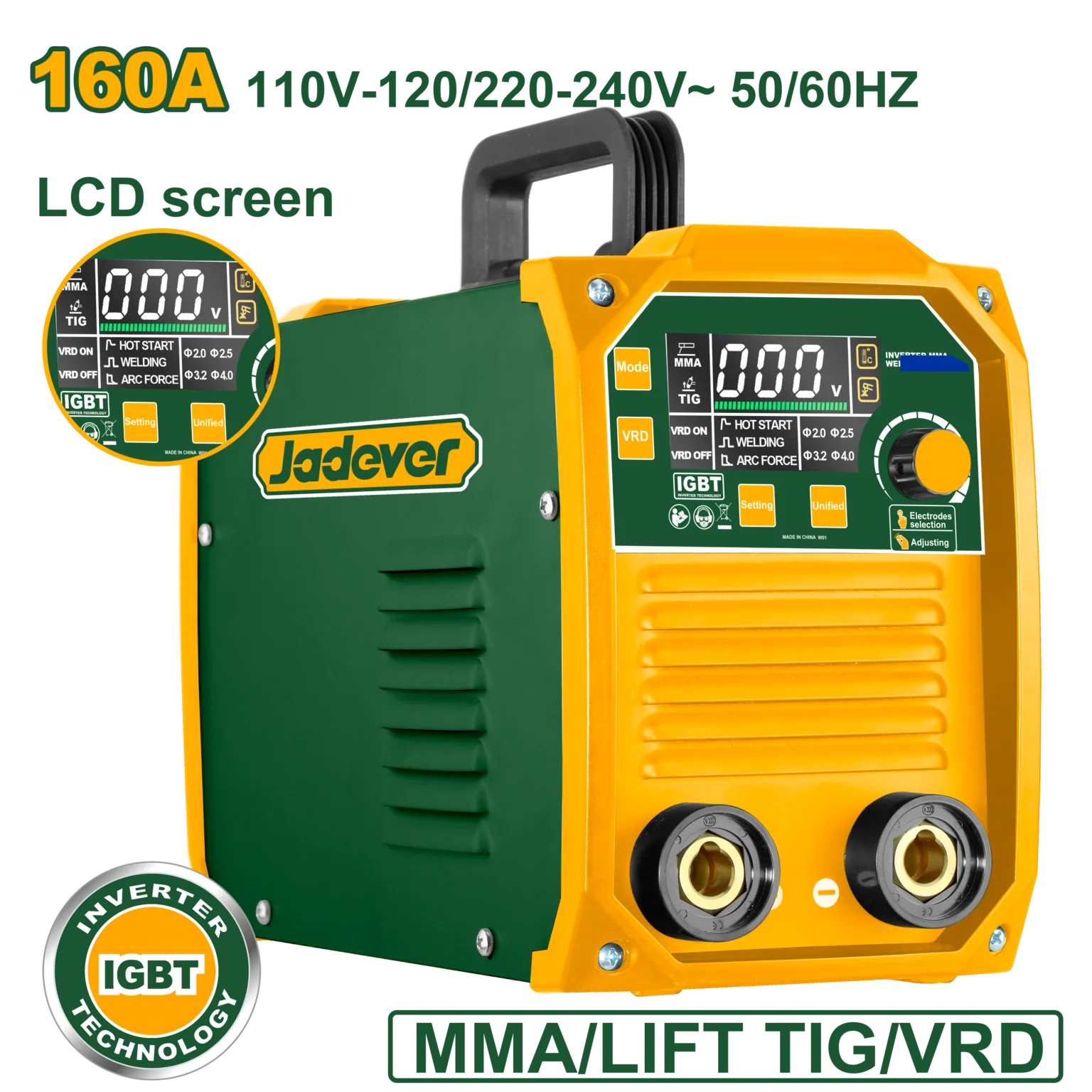 JDWD31601 ماكينة لحام إنفيرتر 160 أمبير+ طقم إكسسواراتMINI - JDWD31601 - Image 1