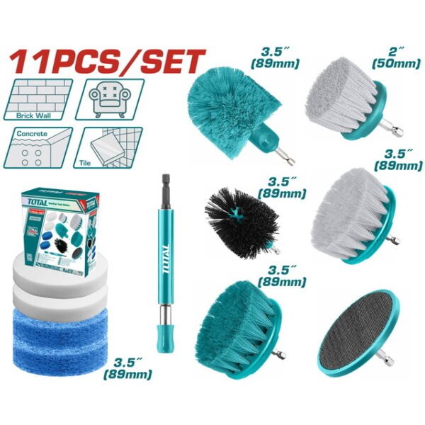 طقم فرش تنظيف 11 قطعة - TACB1101
