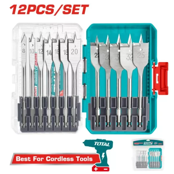 طقم بنط معلقة 12 قطعة للخشب - TACSDL1206