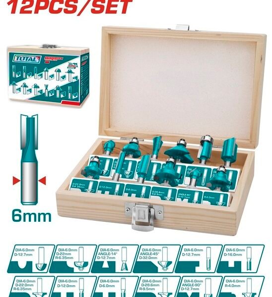 طقم بنط راوتر 6 مم - TACSR0121