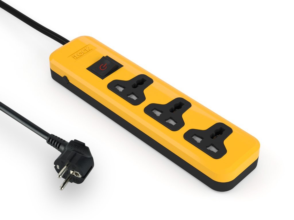 3U_Y_1.jpg فيوز امان - 3 متر -MK مشترك اي لوك 3 مخرج أصفر - Image 1