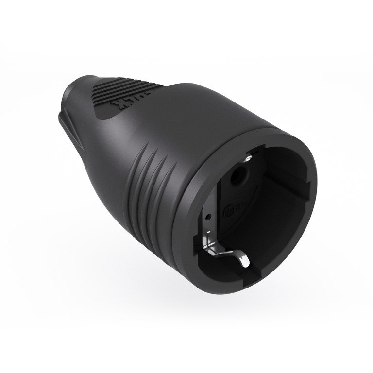 3_no-lock.jpg فيشة نتاية أحمال اي لوك 16 أمبير أسود - Image 1