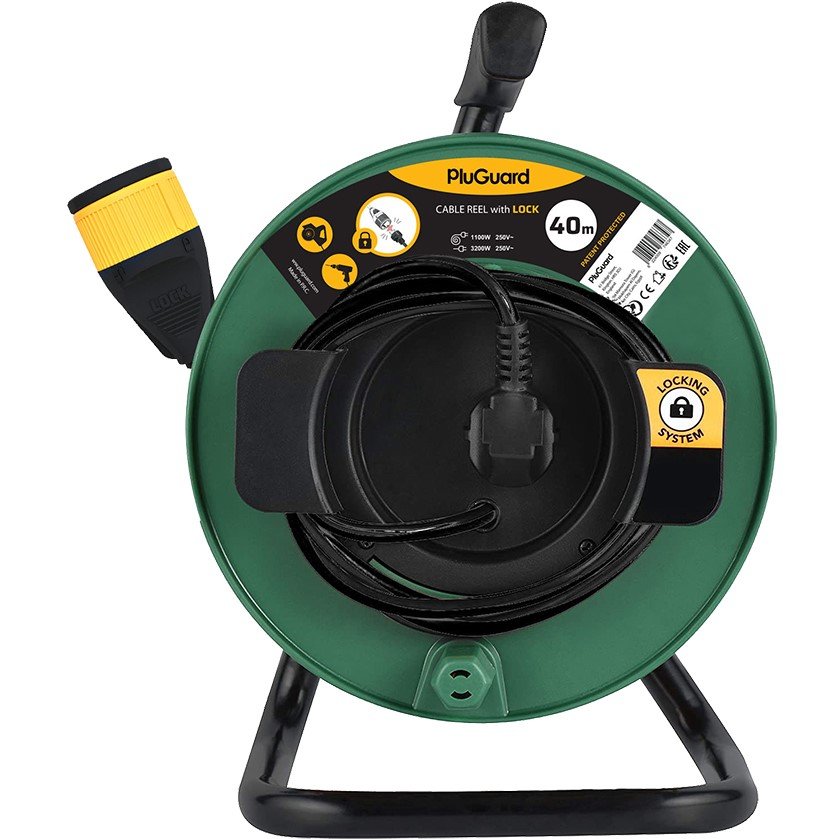 40m.jpg بكرة سلك بفيشة اي لوك 40 متر اخضر - Image 1