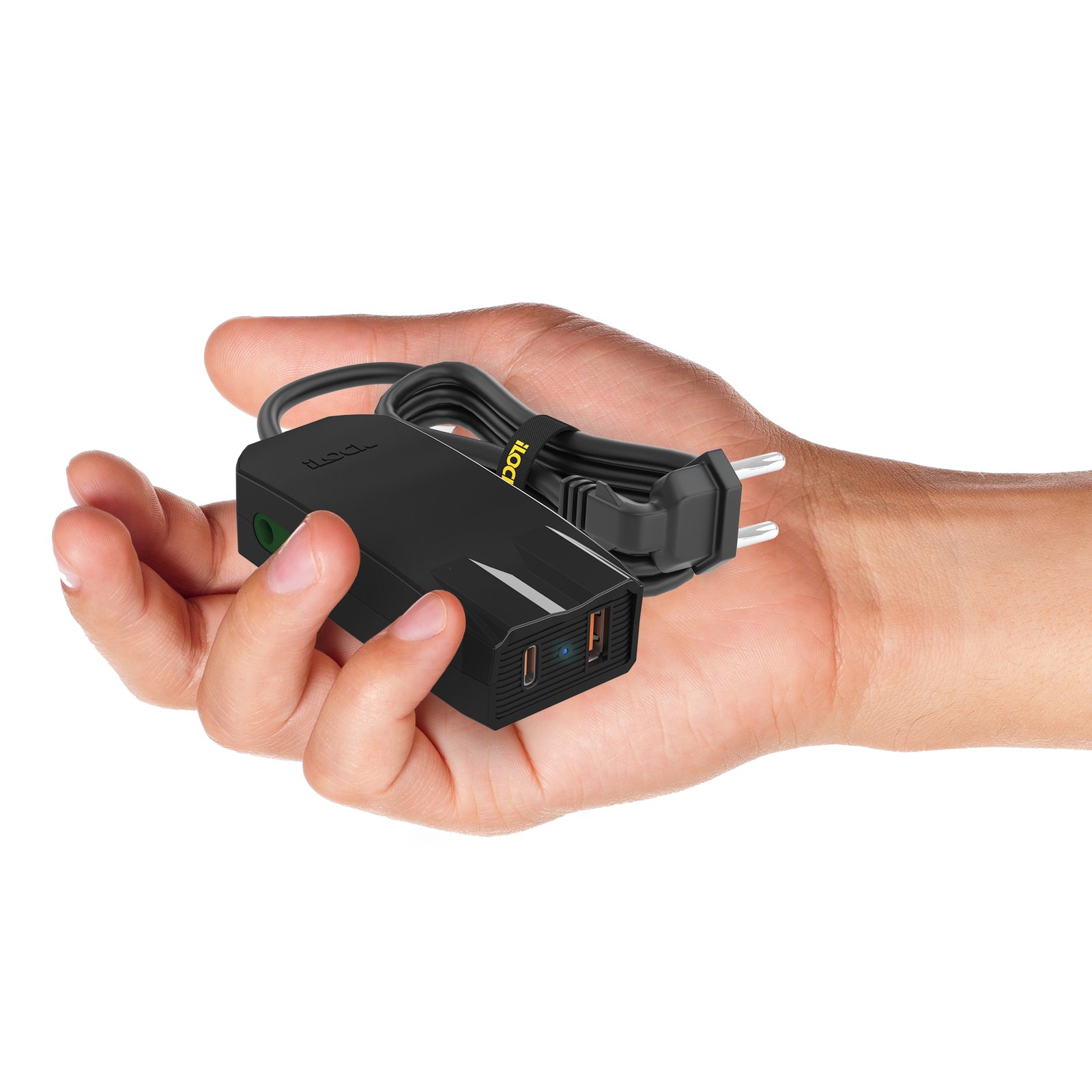 9-Copy-Copy-2.jpg سلك 1.5 متر Fast C&A مشترك ميني شاحن برو اي لوك أسود - Image 1