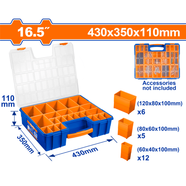 صندوق عدة فاضي بلاستيك - WTB1622 وادفو