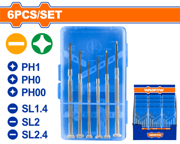 طقم مفك ساعات 6 قطع وادفو - WSS2B26
