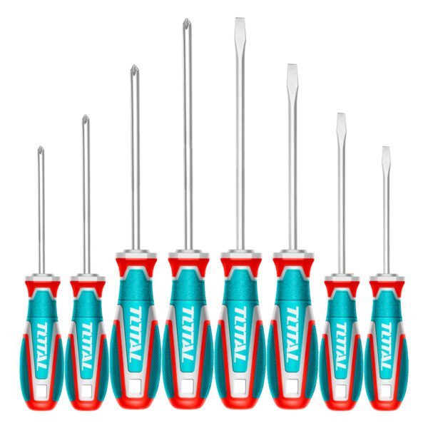 طقم مفك صليبة و عادة 8 قطع S‏2 - TKSDS0846 توتال تولز