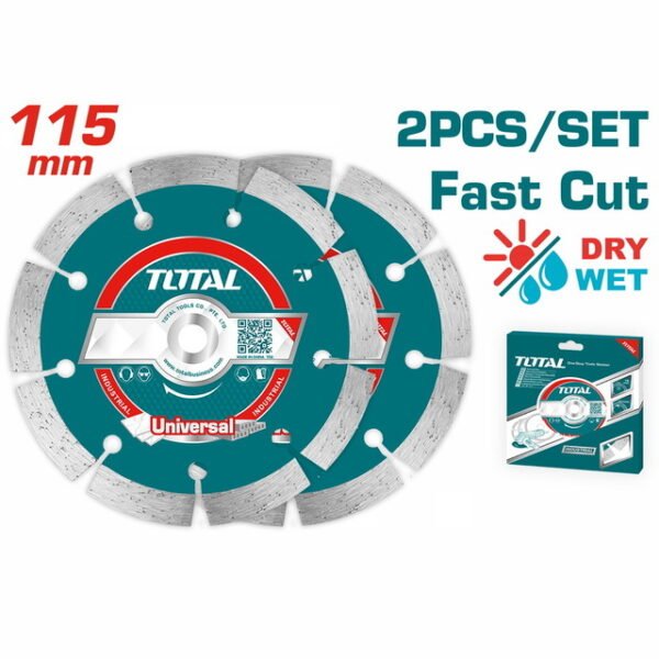 طقم الماظة 4.5 بوصة 2 قطعة - TAC21111532 توتال تولز