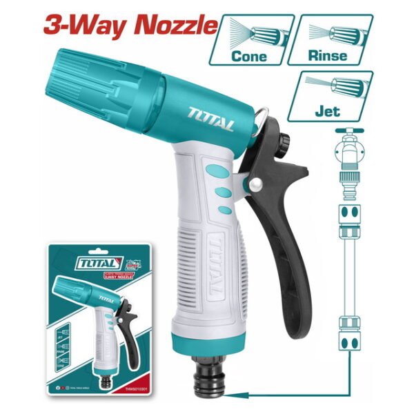 رشاش مياه بلاستيك 3 مخرج - THWS010301 توتال تولز