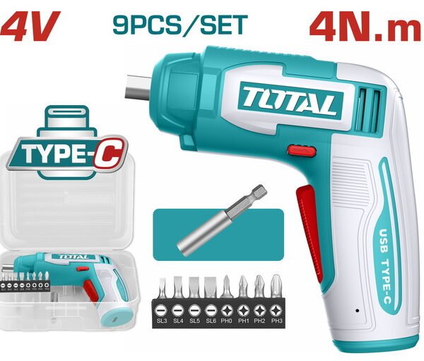 مفك 4 فولت توتال - TSDLI0458