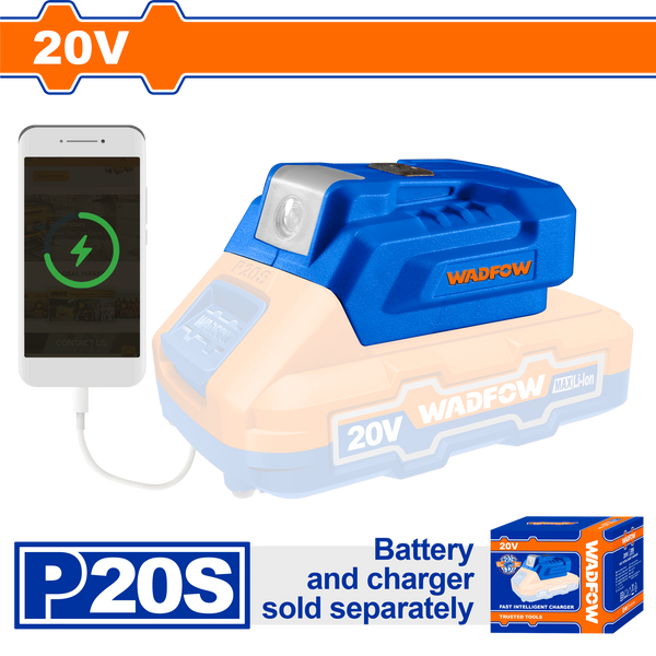 ادابتور تحويل من بطارية 20 فولت الى باور بانك وادفو - WUCP118